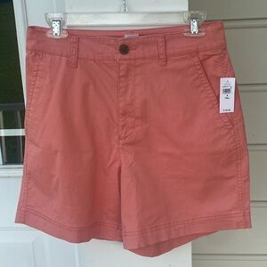 GAP Peach Khaki GirlFriend shorts size 6 Tall  New with Tag
